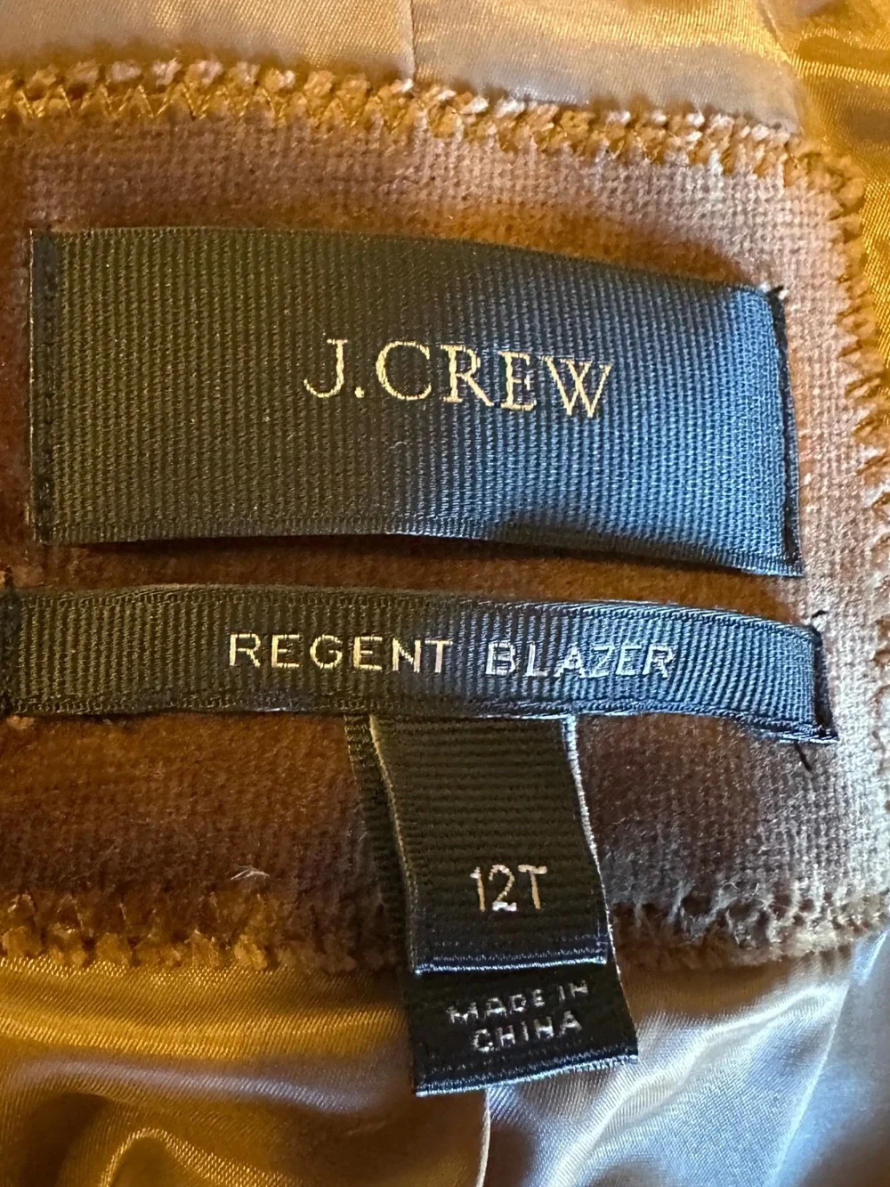 J. Crew Regent Blazer - size 12T - like new! Can fit 10!